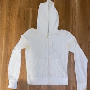 Ivory Juicy Couture Zip-Up (L)